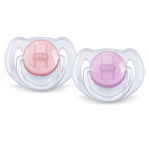 avent soother TRANSPARENT SOOTHER 6-18M pink