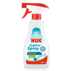 2x NUK Hygiene Spray | 380 ml | Anti Bacterial Spray Cleaner | Mild Baby-Safe Formula | Kills 99.9% of Germs & Bacteria