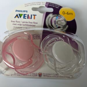 Philips Avent SCF178/26 Freeflow Soother (0-6 Months, girls