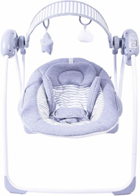 Red Kite Baby Collection Lullaby Unisex Baby Musical Melodies & Swing Timer, Polyester, Linen/Neutral Grey,