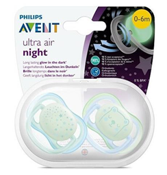 avent soother night ultra night 0-6 boys scf37611