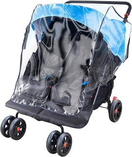 apramo rain cover twin stroller pvc