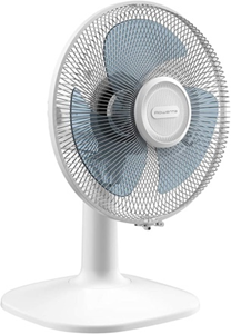 Tower T605000 Metal Desk Fan with 3 Speeds, Automatic Oscillation, 12”, 35W, Chrome