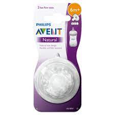 AVENT TEAT NATURAL FAST one pack (two teat) 6M