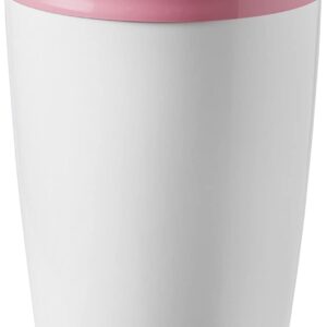 Tommee Tippee Simplee Sangenic Nappy Bin, Includes 1x Refill Cassette, Pink and White box damage