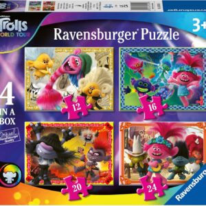 Trolls 2 World Tour 4-in-1-box Puzzles