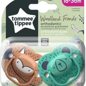 2xTommee 18-36M 2PK Soother WOODLAND 4 soother